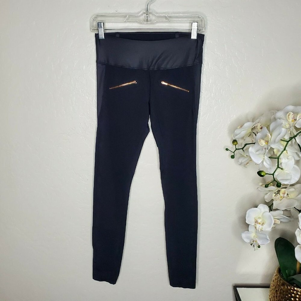 A DAY Throw & Roll Black Leggings Size XS